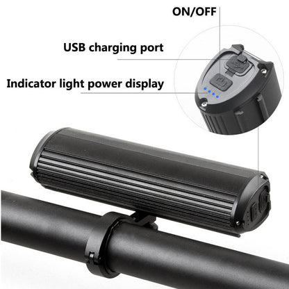 LED Bike Light Front, Rechargeable Bicycle Light, Headlight Flashlight with Power Bank, Bike Accessories