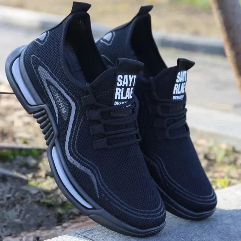 Fashion Sneakers for Men, Slip On Breathable Sport Running Shoes, Non Slip Training Walking Tennis Shoes, Gym Workout