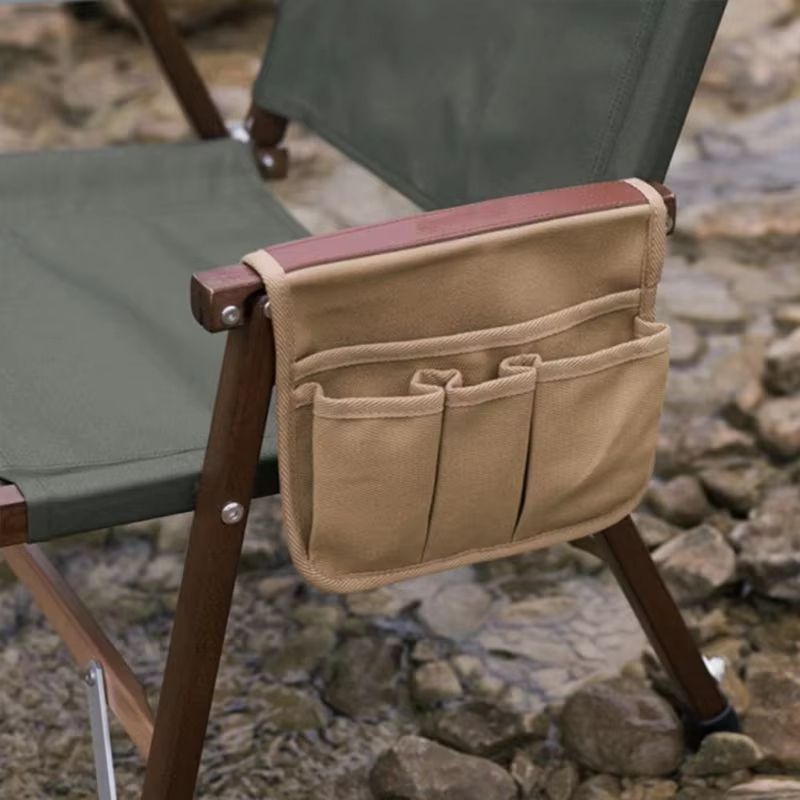 Outdoor Camping Chair Armrest Storage Bag Side Hanging Organizer