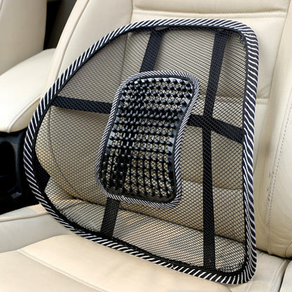 Lumbar Back Cushion, Car Seat Mesh Chair Support, Massage Back Brace Pad, Home Office Comfort Cushion