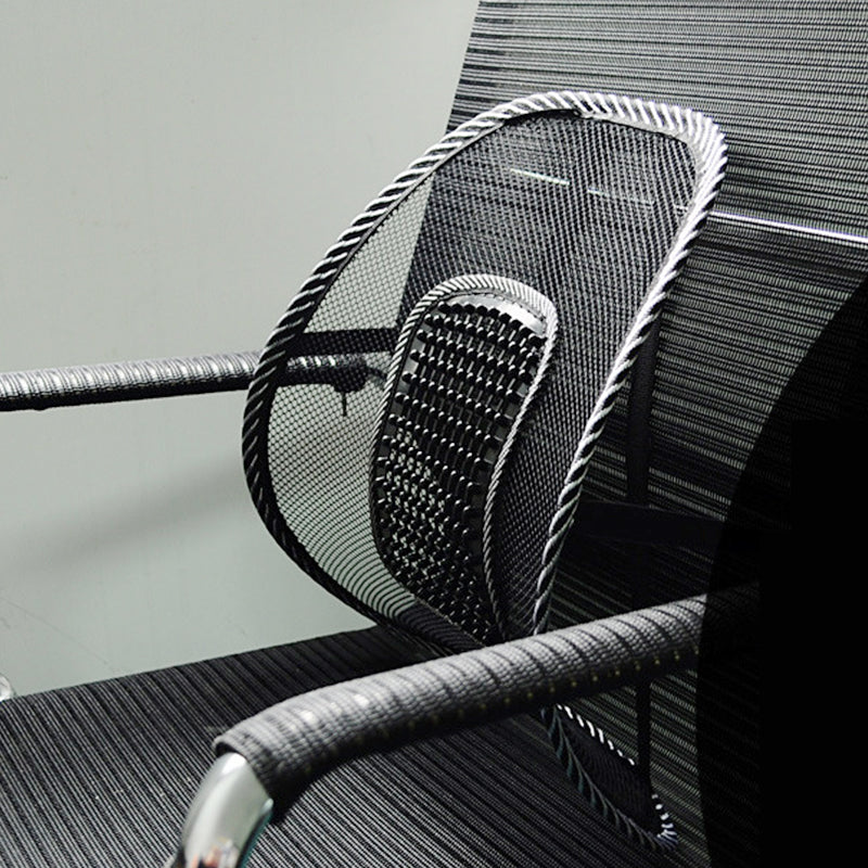 Lumbar Back Cushion, Car Seat Mesh Chair Support, Massage Back Brace Pad, Home Office Comfort Cushion