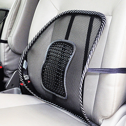 Lumbar Back Cushion, Car Seat Mesh Chair Support, Massage Back Brace Pad, Home Office Comfort Cushion