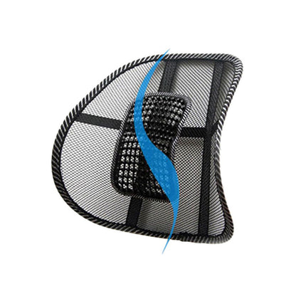 Lumbar Back Cushion, Car Seat Mesh Chair Support, Massage Back Brace Pad, Home Office Comfort Cushion