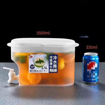 3.7 qt Refrigerator Cold Water Bottle with Faucet – Large Home Ice Water Bucket