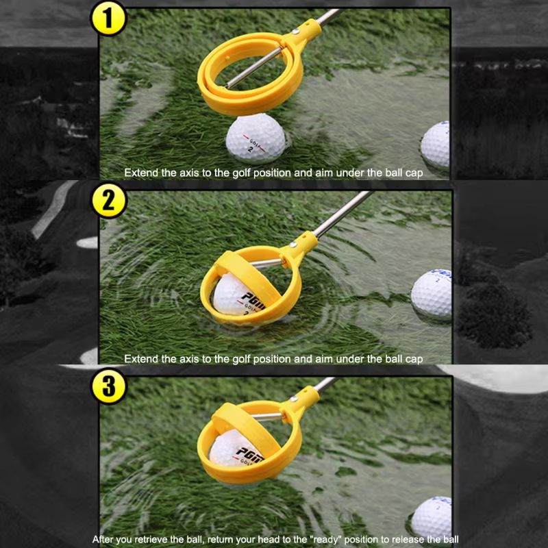 ProReach Telescopic Golf Ball Retriever with Auto Lock Scoop