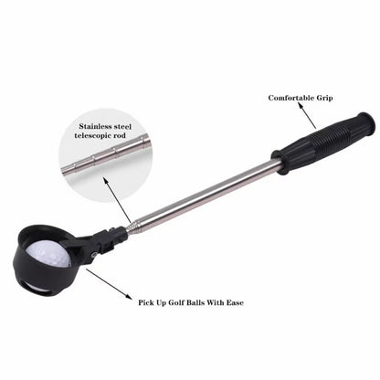 ProReach Telescopic Golf Ball Retriever with Auto Lock Scoop