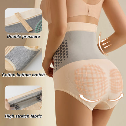 Magnetic Therapy Flarixa Seamless Women's High Waist, Body Shaping Briefs, Warm Uterus Underwear, Abdomen Control Pantie