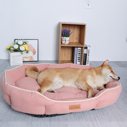 Large Dog Bed House, Pet Sofa Sleeping Bed for Cats, Winter Warm Dog Cushion, Big Space Dog Sofa