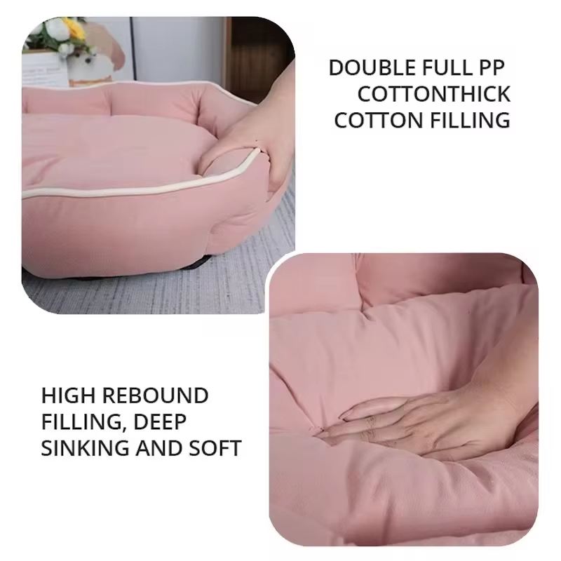 Large Dog Bed House, Pet Sofa Sleeping Bed for Cats, Winter Warm Dog Cushion, Big Space Dog Sofa