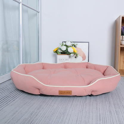 Large Dog Bed House, Pet Sofa Sleeping Bed for Cats, Winter Warm Dog Cushion, Big Space Dog Sofa