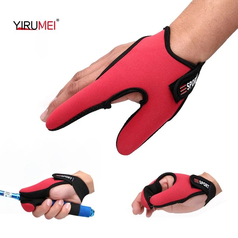 Fishing Gloves Two Fingers Protector Breathable Anti-Slip Anti-Cut