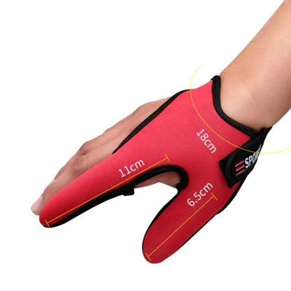 Fishing Gloves Two Fingers Protector Breathable Anti-Slip Anti-Cut