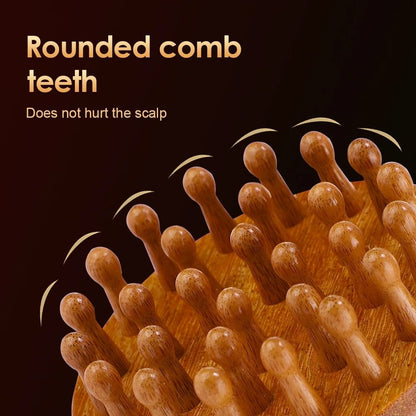 Product Name Multi Functional Wood Therapy Massage Comb Sandalwood Scalp Massager