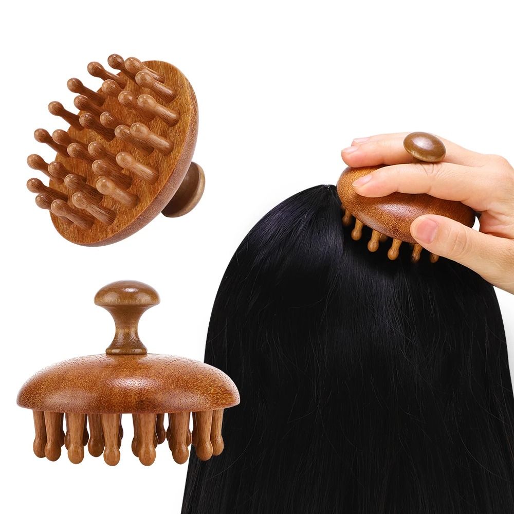 Product Name Multi Functional Wood Therapy Massage Comb Sandalwood Scalp Massager