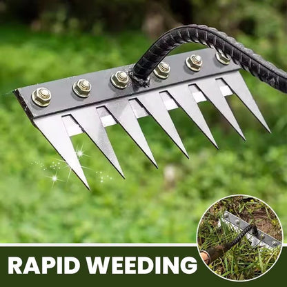 5/6/7/8 Teeth Agricultural Rake – Manganese Steel Soil Loosening & Weeding Tool, Multi-Use Agricultural Straw Hoe
