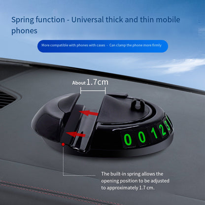 Non Slip Dashboard Mat with Rotation Phone Mount, Car Anti Slip Holder, Adhesive Dashboard Phone Stand