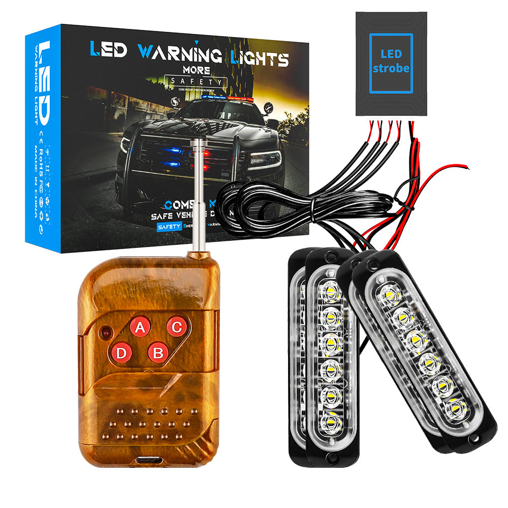 Wireless LED Car Strobe, Flash Warn Emergency Light, DC Truck and Trailer Modification Accessory