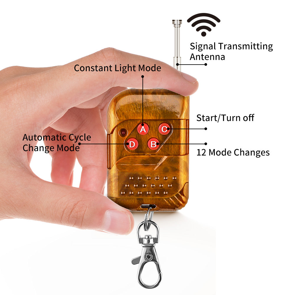 Wireless LED Car Strobe, Flash Warn Emergency Light, DC Truck and Trailer Modification Accessory
