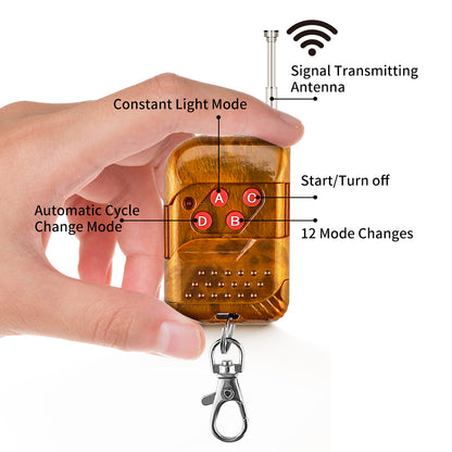 Wireless LED Car Strobe, Flash Warn Emergency Light, DC Truck and Trailer Modification Accessory