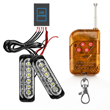 Wireless LED Car Strobe, Flash Warn Emergency Light, DC Truck and Trailer Modification Accessory