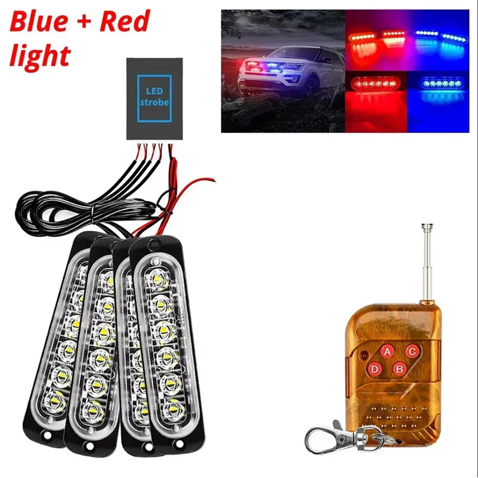 Wireless LED Car Strobe, Flash Warn Emergency Light, DC Truck and Trailer Modification Accessory