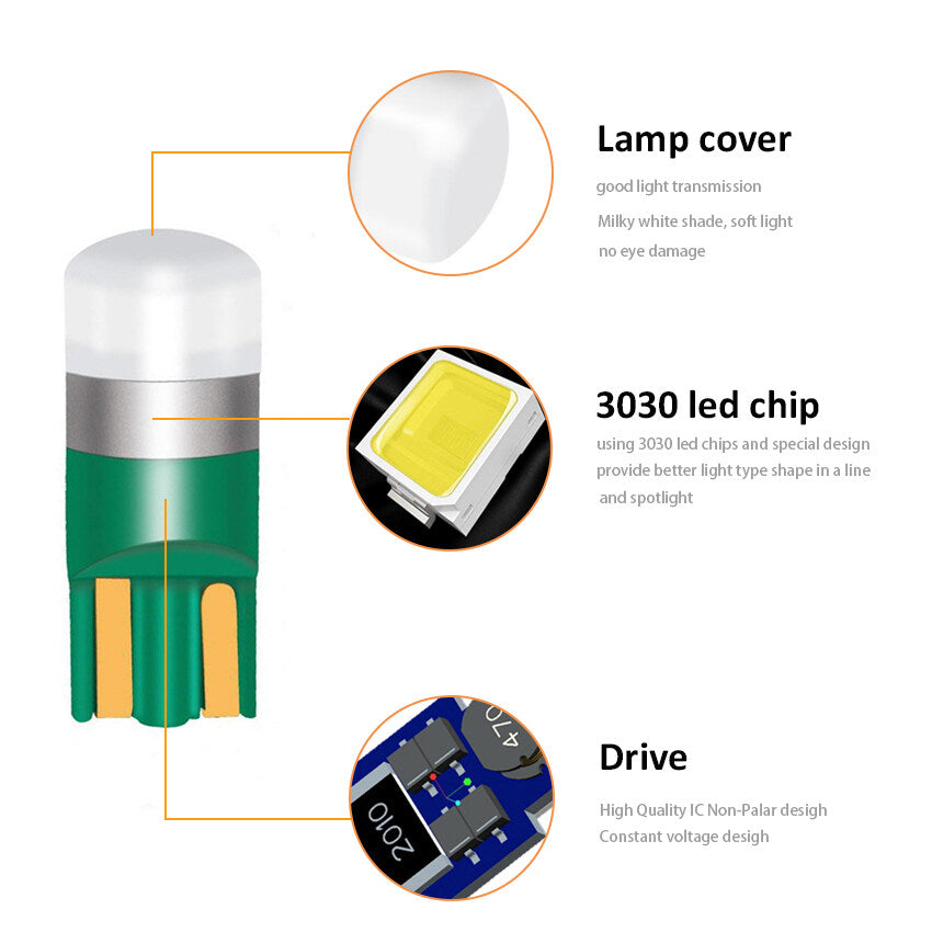 SMD LED Car Dome Light, Super Bright Auto Reading Lamp, Vehicle Door Bulb White