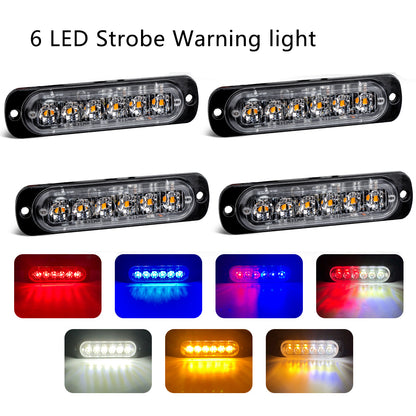 Car Emergency LED Strobe Light, Truck Flashing Grille Lights, Police Warn Light, LED Strobe Bar