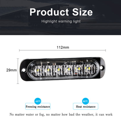 Car Emergency LED Strobe Light, Truck Flashing Grille Lights, Police Warn Light, LED Strobe Bar
