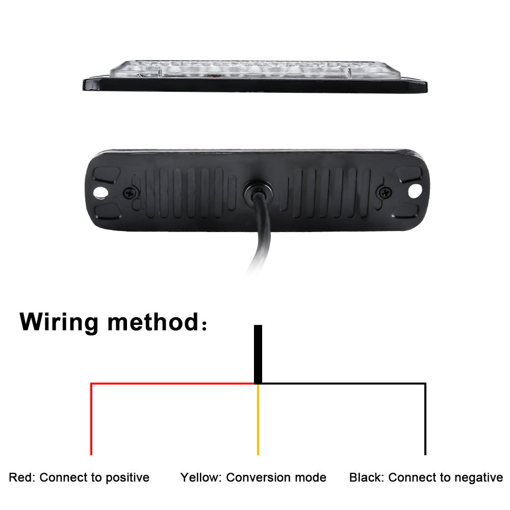Car Emergency LED Strobe Light, Truck Flashing Grille Lights, Police Warn Light, LED Strobe Bar