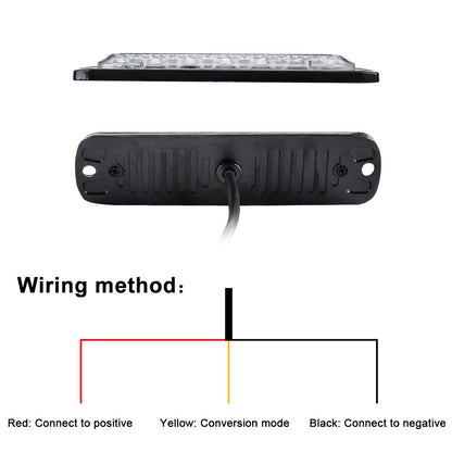 Car Emergency LED Strobe Light, Truck Flashing Grille Lights, Police Warn Light, LED Strobe Bar