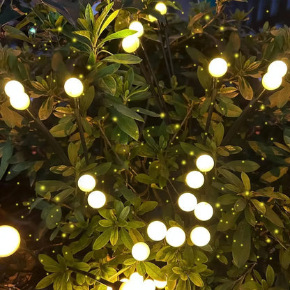 LED Solar Garden Firefly Light, Outdoor Waterproof Starburst Decorative Lamp for Path Yard Patio Landscape