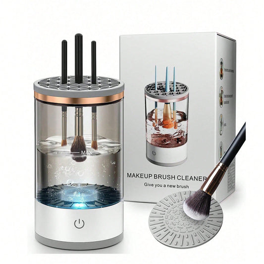 Makeup Brush Cleaner Machine, Electric Automatic Brush Washer Dryer, Deep Cleaning Tool for Cosmetic Brushes