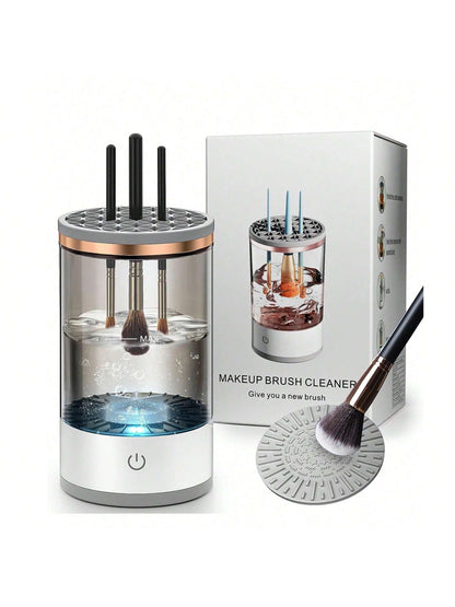 Makeup Brush Cleaner Machine, Electric Automatic Brush Washer Dryer, Deep Cleaning Tool for Cosmetic Brushes