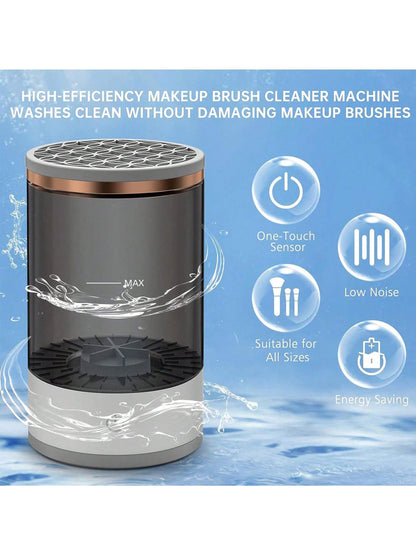 Makeup Brush Cleaner Machine, Electric Automatic Brush Washer Dryer, Deep Cleaning Tool for Cosmetic Brushes