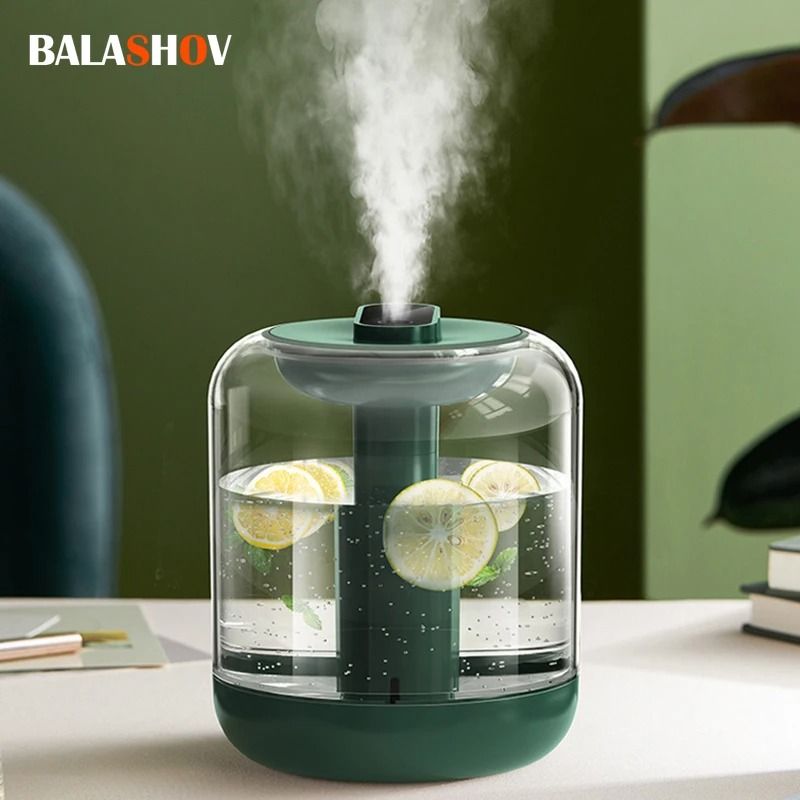 1L Rechargeable Air Humidifier with LED Light and USB Aroma Diffuser