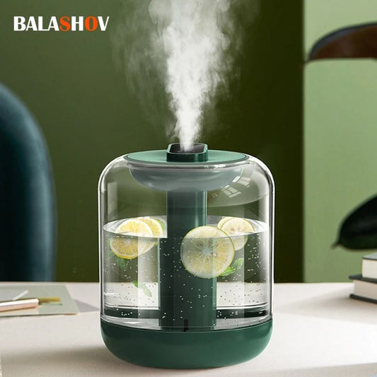 1L Rechargeable Air Humidifier with LED Light and USB Aroma Diffuser