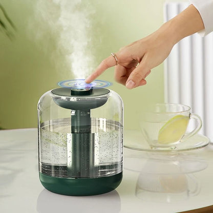 1L Rechargeable Air Humidifier with LED Light and USB Aroma Diffuser