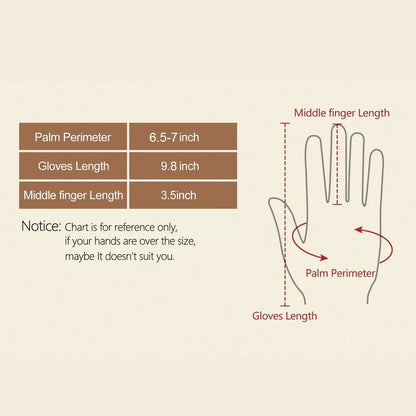 Women PU Leather Gloves for Cold Weather with Faux Fur Trim