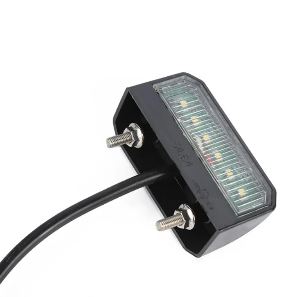 Waterproof LED Number Plate Light, Rear Tail Lamp for Car, Trailer, Lorry, Boat, Truck, Caravan