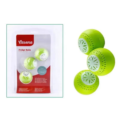 Fridge Freshness Activated Carbon Deodorant Balls – 3-Pack for Refrigerator Odor Removal