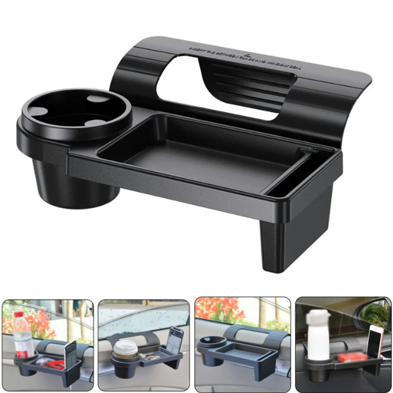 Phone Holder Cup Stand, Car Door Tray, Hanging Storage Barrel, Auto Organizer with Pocket Rack