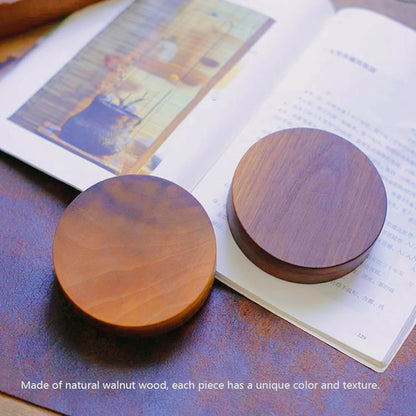 Solid Wood Incense Burner, Handmade Tea Ceremony Round Holder, Agarwood Tray for Stick Incense