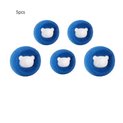 Reusable Sponge Laundry Ball Lint Remover – Pet Hair & Fabric Fibre Catcher for Washing Machine & Clothes