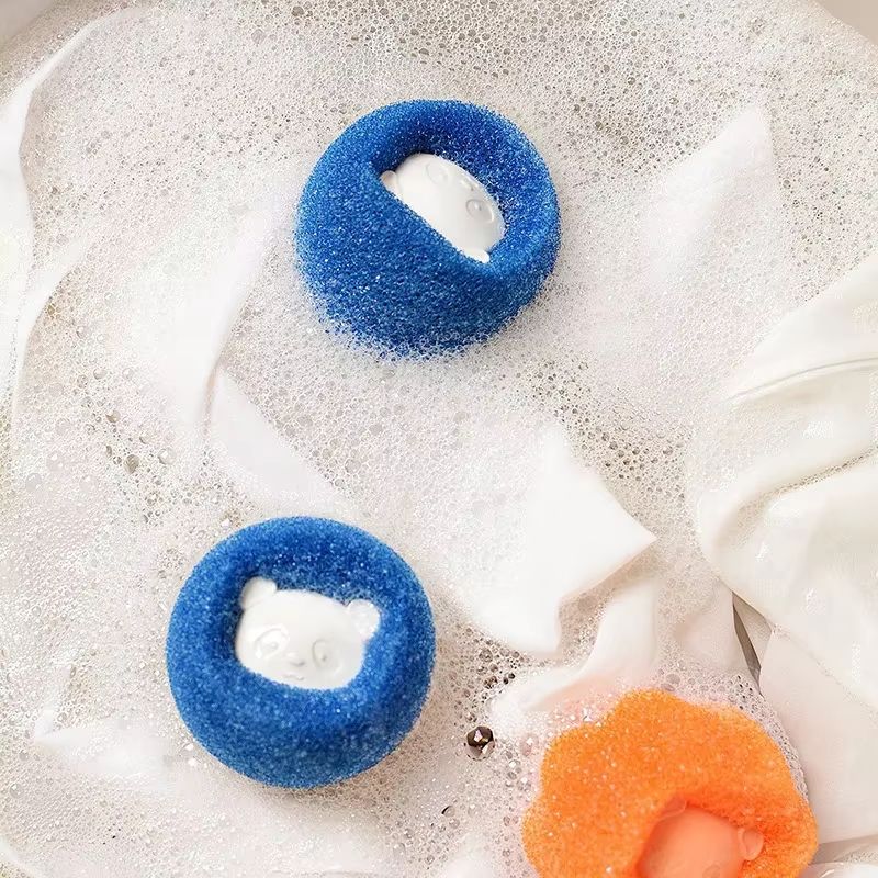Reusable Sponge Laundry Ball Lint Remover – Pet Hair & Fabric Fibre Catcher for Washing Machine & Clothes