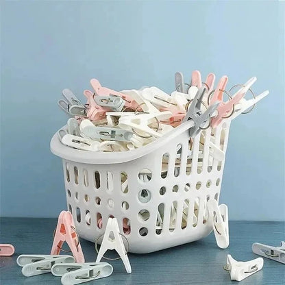 30pcs Windproof Clothespins for Clothes Socks and Underwear with Strong Grip and Multi-Purpose Design