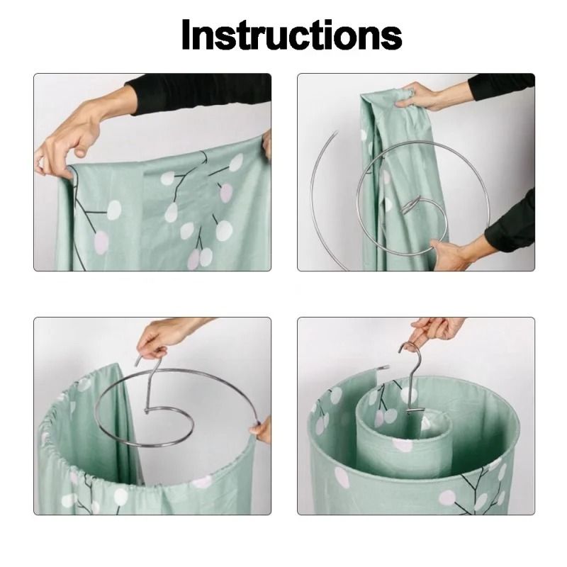 Spiral Clothes Drying Rack for Quilts, Sheets, and Bedding