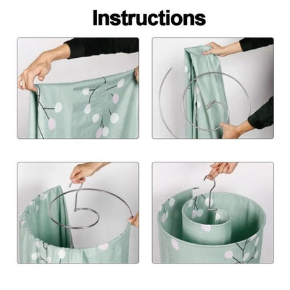 Spiral Clothes Drying Rack for Quilts, Sheets, and Bedding