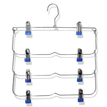 Multi Functional Home Non Slip Metal Pants Rack Stainless Steel Hanger Storage Skirt Rack