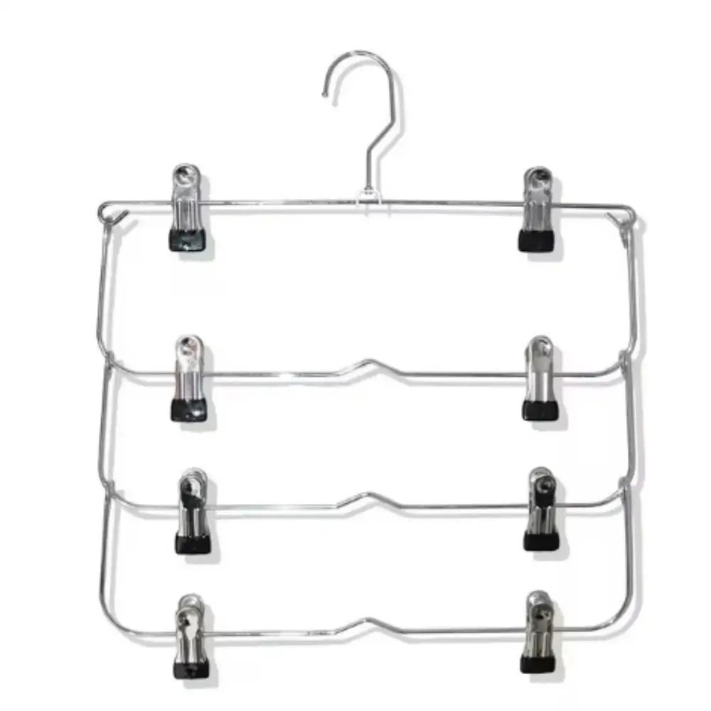 Multi Functional Home Non Slip Metal Pants Rack Stainless Steel Hanger Storage Skirt Rack