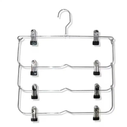 Multi Functional Home Non Slip Metal Pants Rack Stainless Steel Hanger Storage Skirt Rack